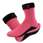 Unisex 3MM Paks Neopreen Sukeldumissokid, Libisemisvastased Soojad Sokkid., Rožinis