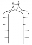 Garden Line metallist kaar taimedele, 150x37x240 cm