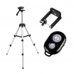 Kolmjalg telefonihoidik koos statiivi ja puldiga, ST5C