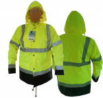 Hoiatus pikk isoleeritud vihma jope t&ouml;&ouml;ohutuse talvel 3XL, XXXL