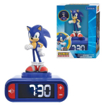 Digital alarm clock with Sonic night light and sound effects