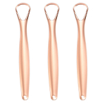 Hambaharjad, hambapastad / suuhooldus, keelekaabits (3 tk) &ndash; roostevabast terasest puhastusvahend halva hinge&otilde;hu v&auml;hendamiseks, metallist keelekaabitsad suuh&uuml;gieeniks, 2. stiil