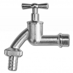 Kraan v&auml;liskeermega 3/4" ja 3/4" vooliku liitmikuga Bradas, messing