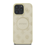 Odinis Saffiano Peony Classic logotipas MagSafe iPhone 16 Pro jaoks &ndash; kuldne