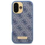 Guess GUHMP16LU4GPRB iPhone 16 Pro 6.3" niebieski|blue hardcase 4G Logo Plate MagSafe