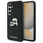 Karl Lagerfeld KLHCS24FEPGKLKCPK Sam S24 FE S721 czarny|black hardcase Monogram Karl&Chaoupette Head Pin