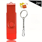 USB pulk Uus USB 2.0 TYPE C M&auml;lupulk OTG 128GB-4GB Kiire Pendrive., Raudona
