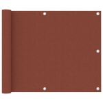 vidaXL r&otilde;dusirm, terrakota, 75 x 500 cm, oxford-kangas