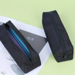 1tk Suure mahutavusega &Uuml;hev&auml;rviline Lihtne Multifunktsionaalne &Otilde;pilase Pencil Case, Juoda