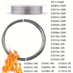 1tk 304 Roostevaba Teras Traat, 0.02mm-0.3mm &Uuml;hekordne Helme Traat, Ehete Tegemiseks., 0,9 mm 10 m W / ritė