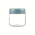 1tk/3tk 10oz Mini Klaaspurk &Otilde;hukindla Kaane, Kaas Suu Lai Salati Purk, Klaas Toidu S&auml;ilitamiseks Suupiste jaoks., Mėlyna*1