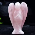 1tk 3.81cm Naturaalne Tervendav Kristall Ingel K&auml;sitsi Nikerdatud Skulptuur Kingitus Kodukujundus., Rožinis kristalas