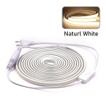 H&auml;mardatav Cob Led Neoonriba Valgus 220 V Dimmeri L&uuml;liti Toitekomplekt Suure Tihedusega 288 Led-I_With Switch Natural_10m, With Switch Natural_10m