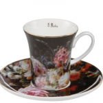 Tass ja alustass Jeanas Baptiste'as Roby "Nat&uuml;&uuml;rmort roosidega"