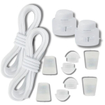 Elastsed kingapaelad M8, valge