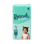 M&auml;hkmep&uuml;ksid Rascal and Friends, suurus 4 (10-15 kg), 36 tk.