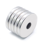 5tk Neod&uuml;&uuml;mi Magnetid, 20mm X 3mm, Auk 5mm, &Uuml;mmargused Tugevad Alalised Magnetkettad