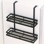 Mitmefunktsionaalne Metallist K&ouml;&ouml;giriiuli Hoidja - 1 T&uuml;kk K&uuml;lmiku K&uuml;lje Riiul Korraldaja Konksudega , 1120-M#【39-40】