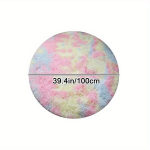 &Uuml;mmargune Vikerkaare Pehme Vaip, Armsad Laste M&auml;ngumatt, Tie Dye Rainbow
