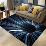 1tk 3D Vortexi Vaip, Retro Triibuline Vaip, Muster Vaip., 119,99*159,99 cm