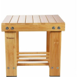Muud m&ouml;&ouml;blitarvikud, naturaalne bambusest madal taburet koos riiuliga lastele ja t&auml;iskasvanutele (S)