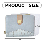 Naiste rahakotid, naiste rahakott PU nahast t&otilde;mblukk &uuml;mber rahakoti Suure mahutavusega naiste reisikott, hall