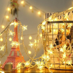 Led-ribad, Star Light String 10M 80 LED patarei Garland veekindel IP65 siseruumide v&auml;lisvalgustid soe valge kaunistus j&otilde;ulupeoks,