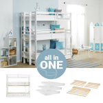 Narivoodi, kolmekordne, iga&uuml;ks 90x200 cm, valge