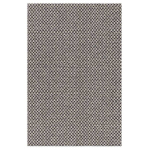 Narma kahepoolne plasticWeave&trade; plastikvaip Diby, must/kreem, 70 x 300 cm