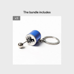 1tk 3D Miniatuurne K&auml;igukangi Stiilis Metall V&otilde;tmehoidja (Sinine), Mėlyna*3