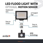 Avide LED v&auml;lisprožektori seeria-OPIR 100W 10000lm