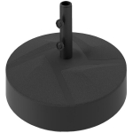 Outsunny p&auml;ikesevarju statiiv kuni 30 kg t&auml;idetav &uuml;mmargune p&auml;ikesevarju statiiv, p&auml;ikesevarju hoidja, p&auml;ikesevarju kaal, statiiv p&auml;ikesevarju 36/38/48mm toru l&auml;bim&otilde;&otilde;duga, r&otilde;dule, terrassile, aeda, must, Juoda