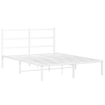 kaheinimese voodi，t&auml;iskasvanu voodi，metallist voodiraam peatsiga, valge, 140x190 cm CFE2589935