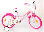 Laste jalgratas Bimbo Bike Unicorn Star 16", valge/roosa