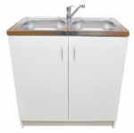 K&ouml;&ouml;gikapp, valamu, segistuskraan, valge, 80x50cm