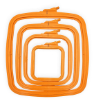 Nurge ruut (ristk&uuml;likukujuline) tikkimisr&otilde;ngad. 25x28 cm (orange) Nurge170-14OR