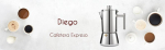 Easyworkz Diego 4 tassi roostevabast terasest segav espresso masin - induktsioon maksab katla - 300ml 1