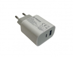 Kiirlaadija USB-A ja USB-C pistikutega, 20 W, Benson