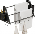 LANMOU reguleeritav k&auml;ter&auml;tikuhoidja, must, 38-75cm