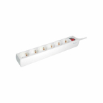 Multipris - Varustus - 245552 - 6 V&auml;ljundit AC - 1,5 m - Siseruum - Valge