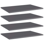 vidaXL riiuliplaadid 4 tk, hall, 60x40x1,5 cm, puitlaastplaat
