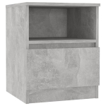 vidaXL &ouml;&ouml;kapid 2 tk, betoonhall, 40 x 40 x 50 cm, puitlaastplaat