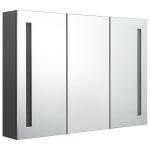 vidaXL LED vannitoa peegelkapp, 89 x 14 x 62 cm, hall