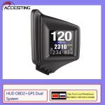 Uus multifunktsionaalne HUD -kuberner OBD2+GPS &Uuml;letage arvuti A Struts viimistletud RPM -i turbo&otilde;li r&otilde;hk vee temperatuur GPS -i spidomeeter
