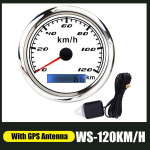 60 km/h (GPS) Spidomeetri odomeeter 85 mm spidomeeter 120 km/h 200 km/h koos GPS -antenniga merenumbri jaoks neljaks