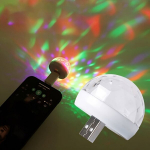 Mini Diskopall Valgus | USB-toitega Mitmev&auml;rviline LED Peolamp