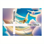 Luksuslik Liblika Mustri Vaip - 1300gsm, 12mm, Libisemisvastane., 79 * 118 colių / 200 * 300 cm