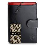 Meeste ehtsast nahast rahakott Stevens Z06, must