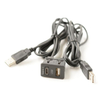 Autopaat DIY s&uuml;vistatava pistikupesa t&uuml;&uuml;p USB C liides Automaatne armatuurlaua pikenduskaabel Auto toitekaabel