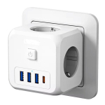 7-in-1 EU toitejuhe, &uuml;lepingekaitse, 3 vahelduvvoolu pistikupesa, 3 USB-porti, 1 C-t&uuml;&uuml;pi port, &uuml;lekoormuskaitsega laualaadimisjaam.